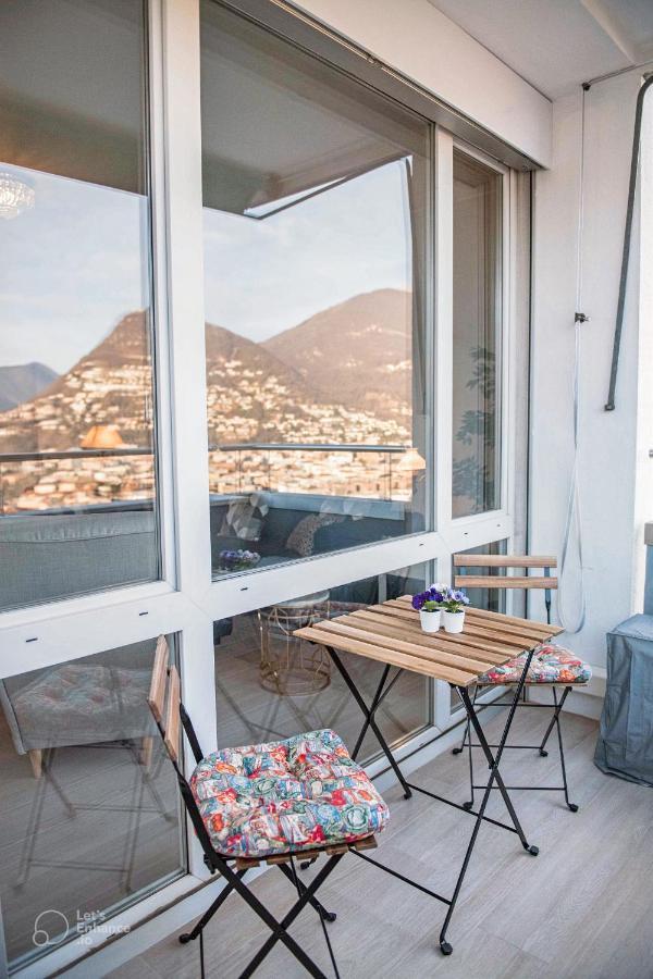 Lakeview Panorama Penthouse With Washer & Dryer 루가노 외부 사진